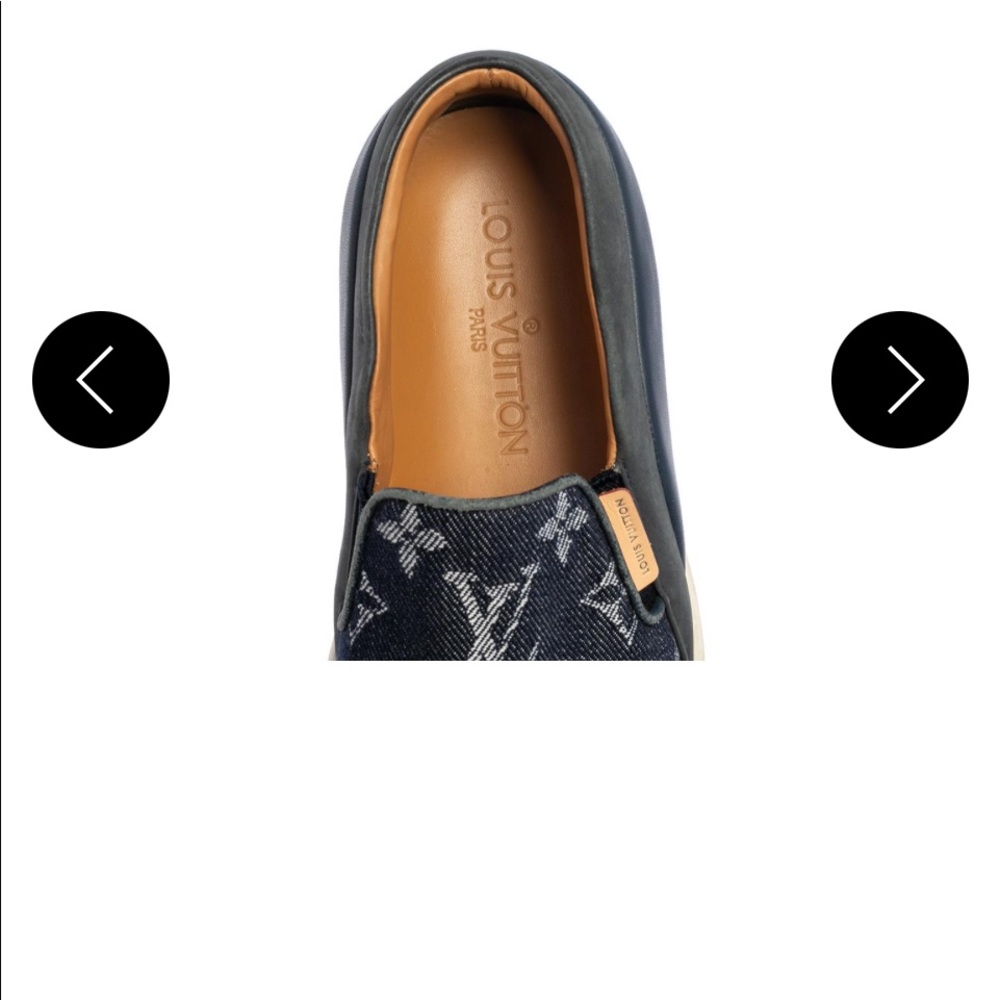 Authentic Louis Vuitton loafer denim comes with box and dust bags - Picture 5 of 8